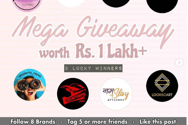 Mega Giveaway worth 1 Lakhs