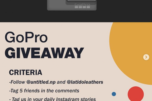 Gopro Hero 8 Giveaway from Untitled.np and Latido leathers