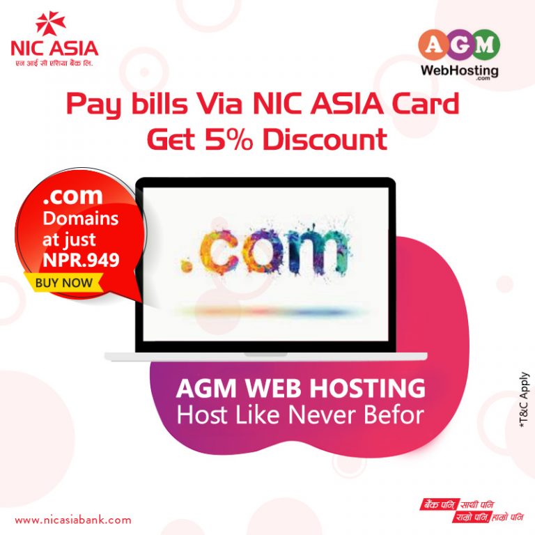 Read more about the article NIC Asia and AGM Web Hosting Domain Offer | 5% off